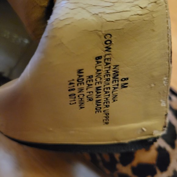 Nine West size 8 leopard pixie boots - Picture 6 of 6